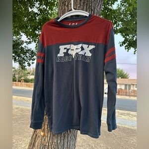 Fox Airlines Red and Navy Blue Graphic Tee